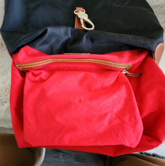 Big DOONEY & BOURKE Black Nylon Bag Purse Sachtel 🌟 4 New Satin Twillys - Picture 7 of 9